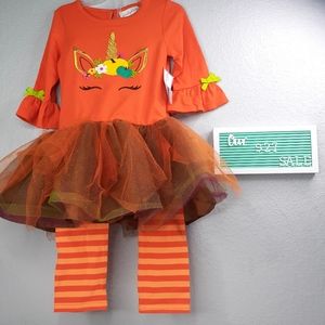 New girls unicorn tutu outfit